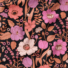 Garden Posies Black-Melco Fabrics-online-fabric-shop-australia